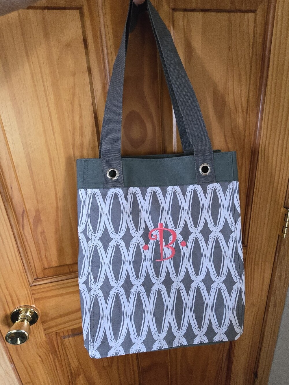Thirty-one Gray And White Tote